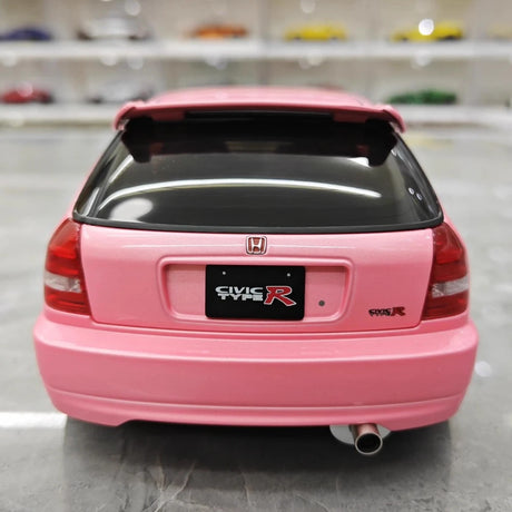 [MotorHelix] 1:18 Honda 1997 Civic Type R EK9 Pink Model Car Die-Cast