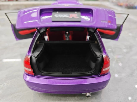 [MotorHelix] 1:18 Honda 1997 Civic Type R EK9 Purple Model Car Die-Cast
