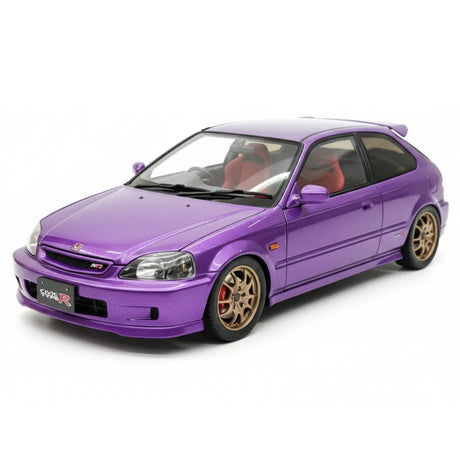 [MotorHelix] 1:18 Honda 1997 Civic Type R EK9 Purple Model Car Die-Cast