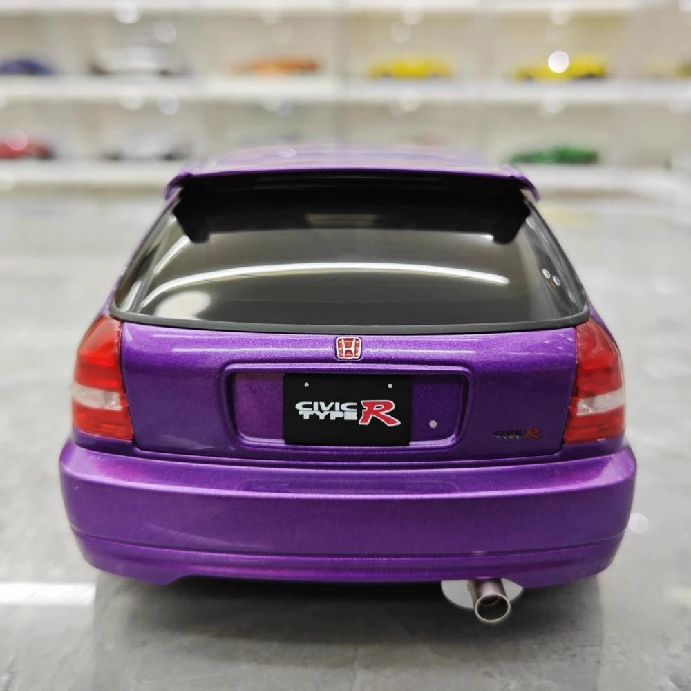 [MotorHelix] 1:18 Honda 1997 Civic Type R EK9 Purple Model Car Die-Cast