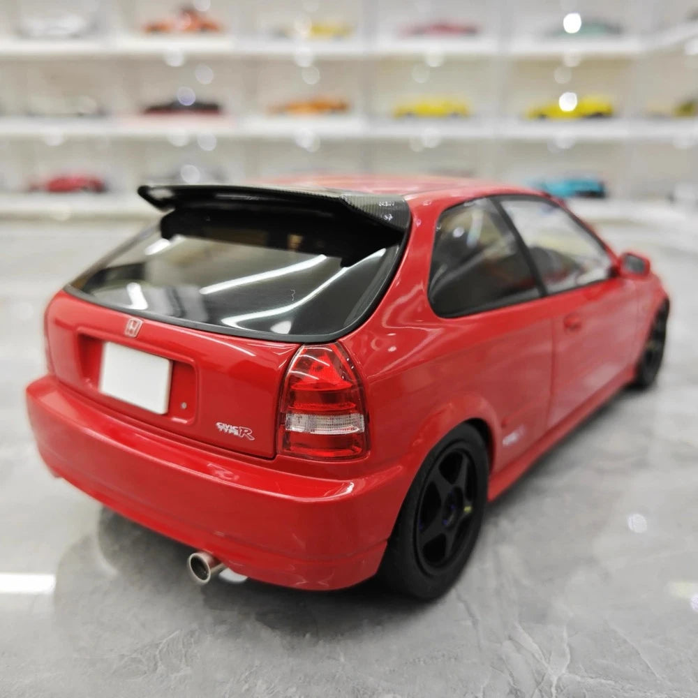 [MotorHelix] 1:18 Honda 1997 Civic Type R EK9 rouge & noir voiture miniature Die-Cast