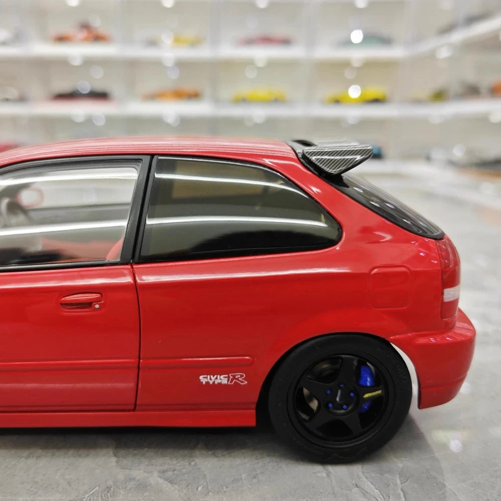 [MotorHelix] 1:18 Honda 1997 Civic Type R EK9 rouge & noir voiture miniature Die-Cast