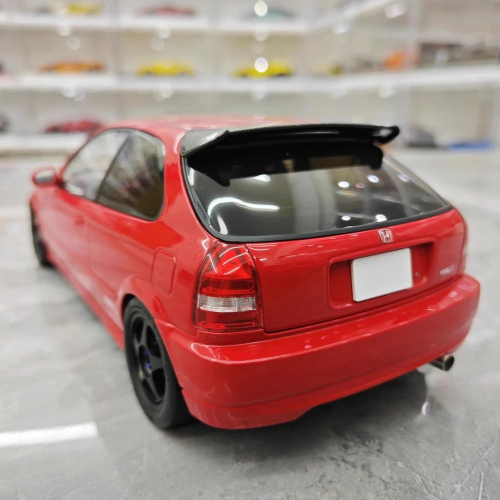 [MotorHelix] 1:18 Honda 1997 Civic Type R EK9 rouge & noir voiture miniature Die-Cast
