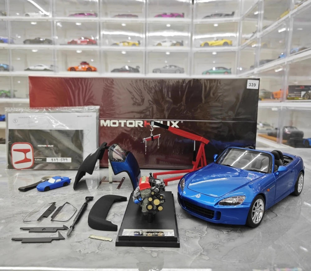 [MotorHelix] 1:18 Honda 2005 S2000 AP2 Blue Model Car Die-Cast