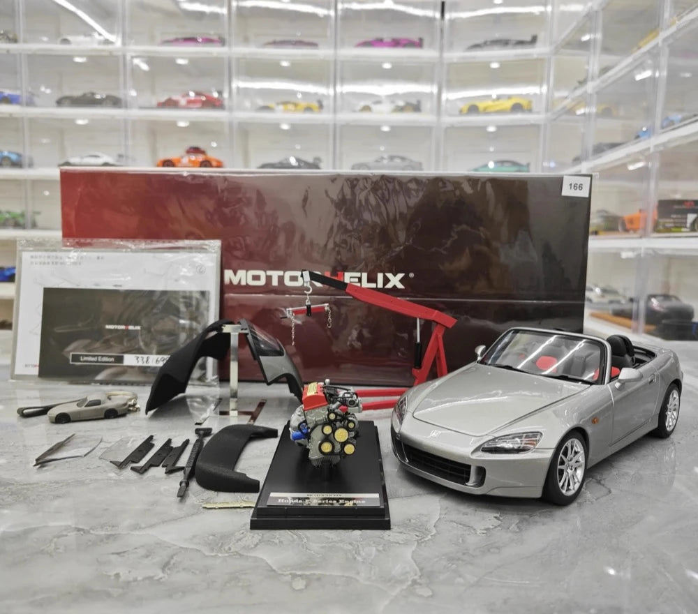 [MotorHelix] 1:18 Honda 2005 S2000 AP2 Gray Model Car Die-Cast
