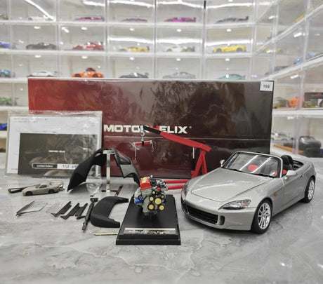 [MotorHelix] 1:18 Honda 2005 S2000 AP2 Gray Model Car Die-Cast