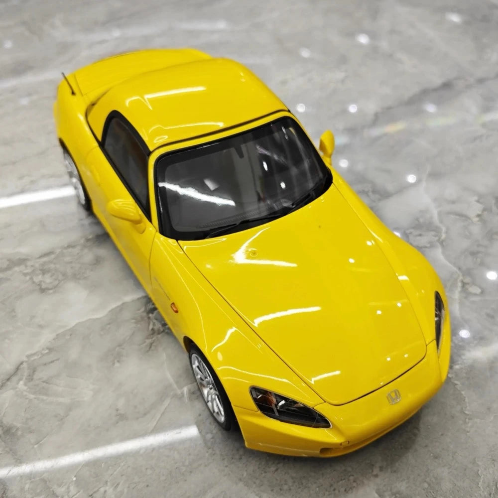 [MotorHelix] 1:18 Honda 2005 S2000 AP2 Yellow Model Car Die-Cast