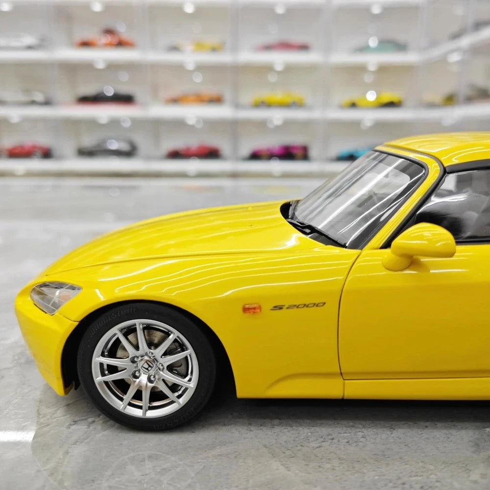 [MotorHelix] 1:18 Honda 2005 S2000 AP2 Yellow Model Car Die-Cast