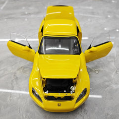 [MotorHelix] 1:18 Honda 2005 S2000 AP2 Yellow Model Car Die-Cast