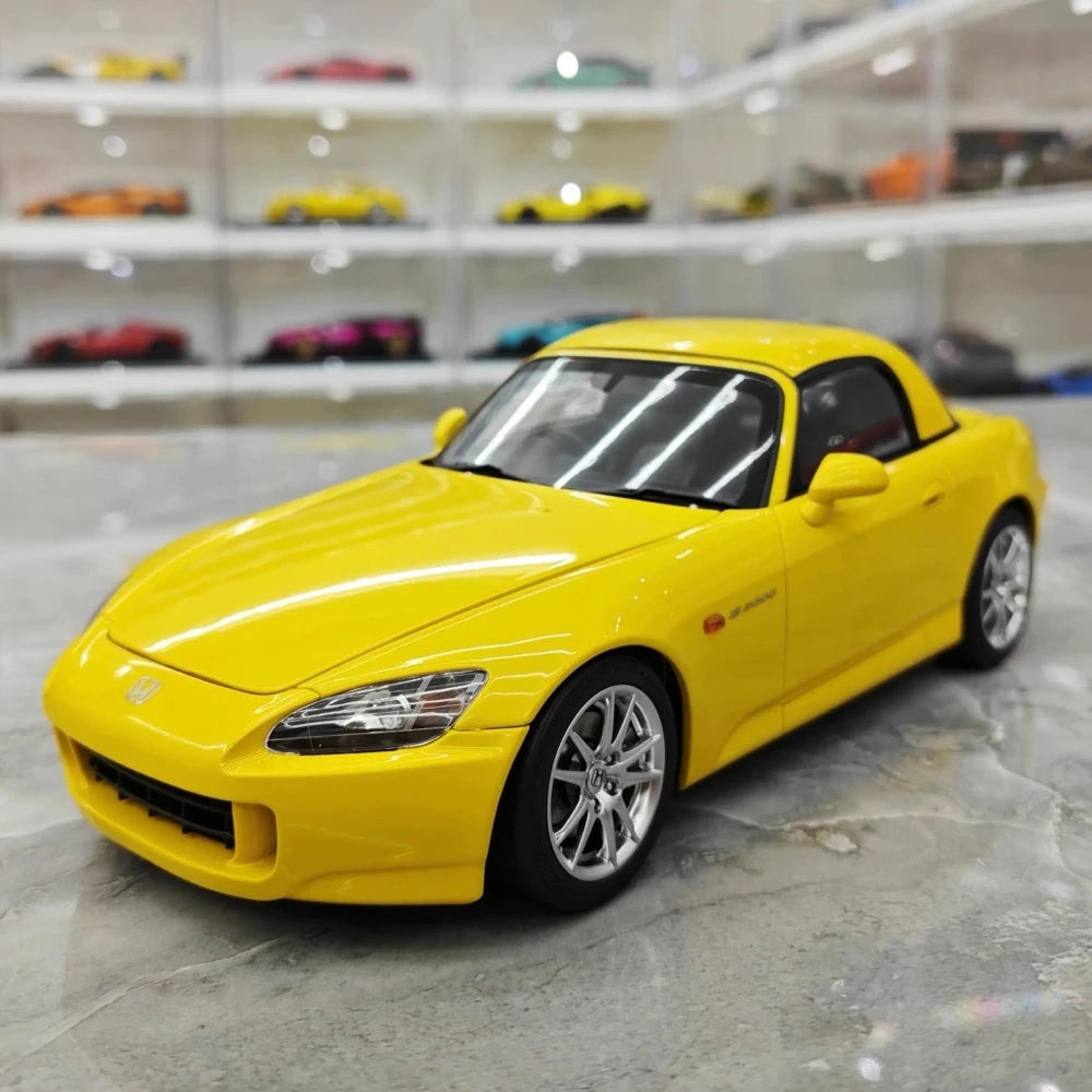 [MotorHelix] 1:18 Honda 2005 S2000 AP2 Yellow Model Car Die-Cast