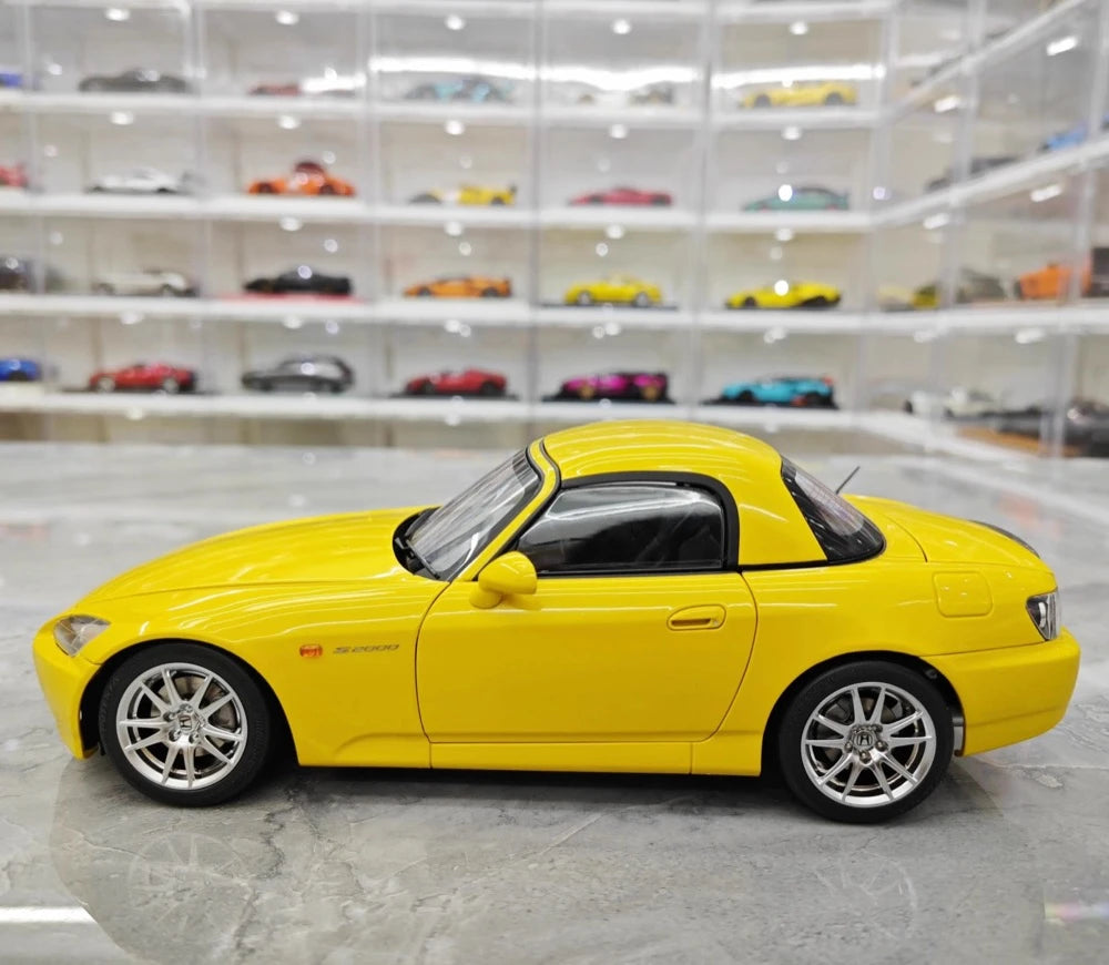 [MotorHelix] 1:18 Honda 2005 S2000 AP2 Yellow Model Car Die-Cast
