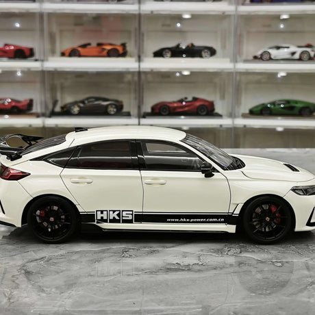MotorHelix Honda 2022 Civic Type R FL5 Campionato Bianco 1:18 – Modello Pressofuso da collezione