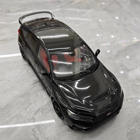 [MotorHelix] 1:18 Honda 2023 Civic Type R Black Model Car Die-Cast