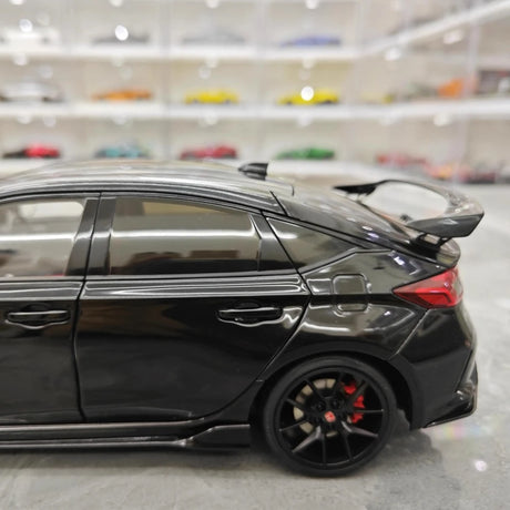 [MotorHelix] 1:18 Honda 2023 Civic Type R Black Model Car Die-Cast