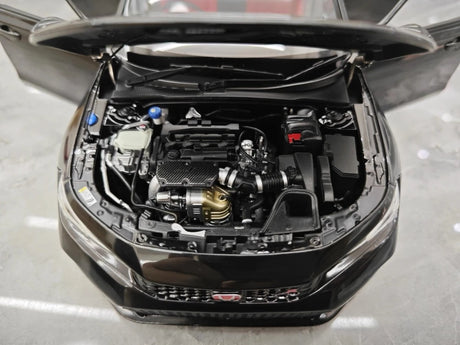[MotorHelix] 1:18 Honda 2023 Civic Type R Black Model Car Die-Cast