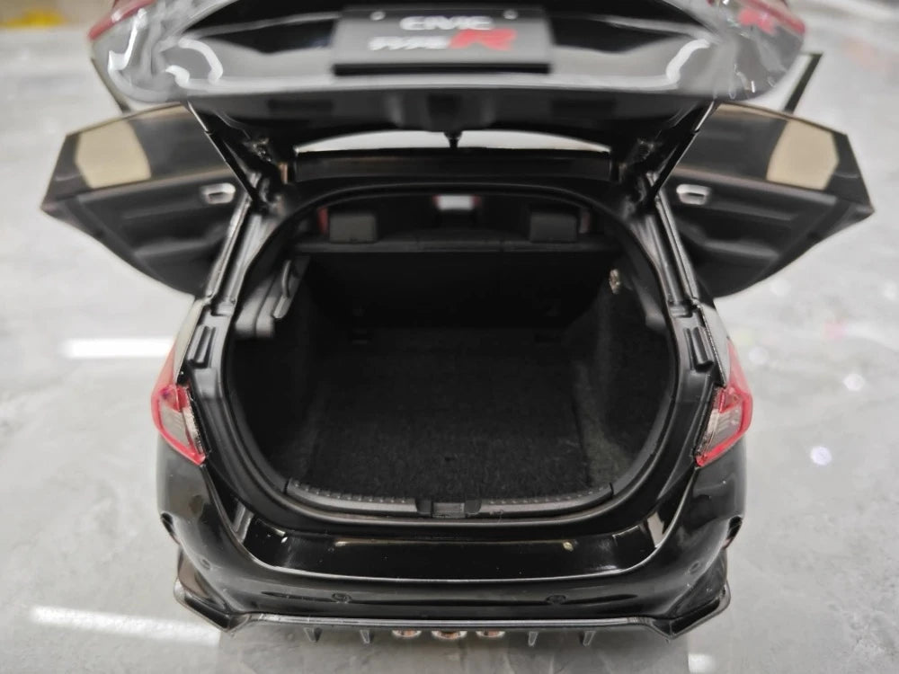 [MotorHelix] 1:18 Honda 2023 Civic Type R Black Model Car Die-Cast