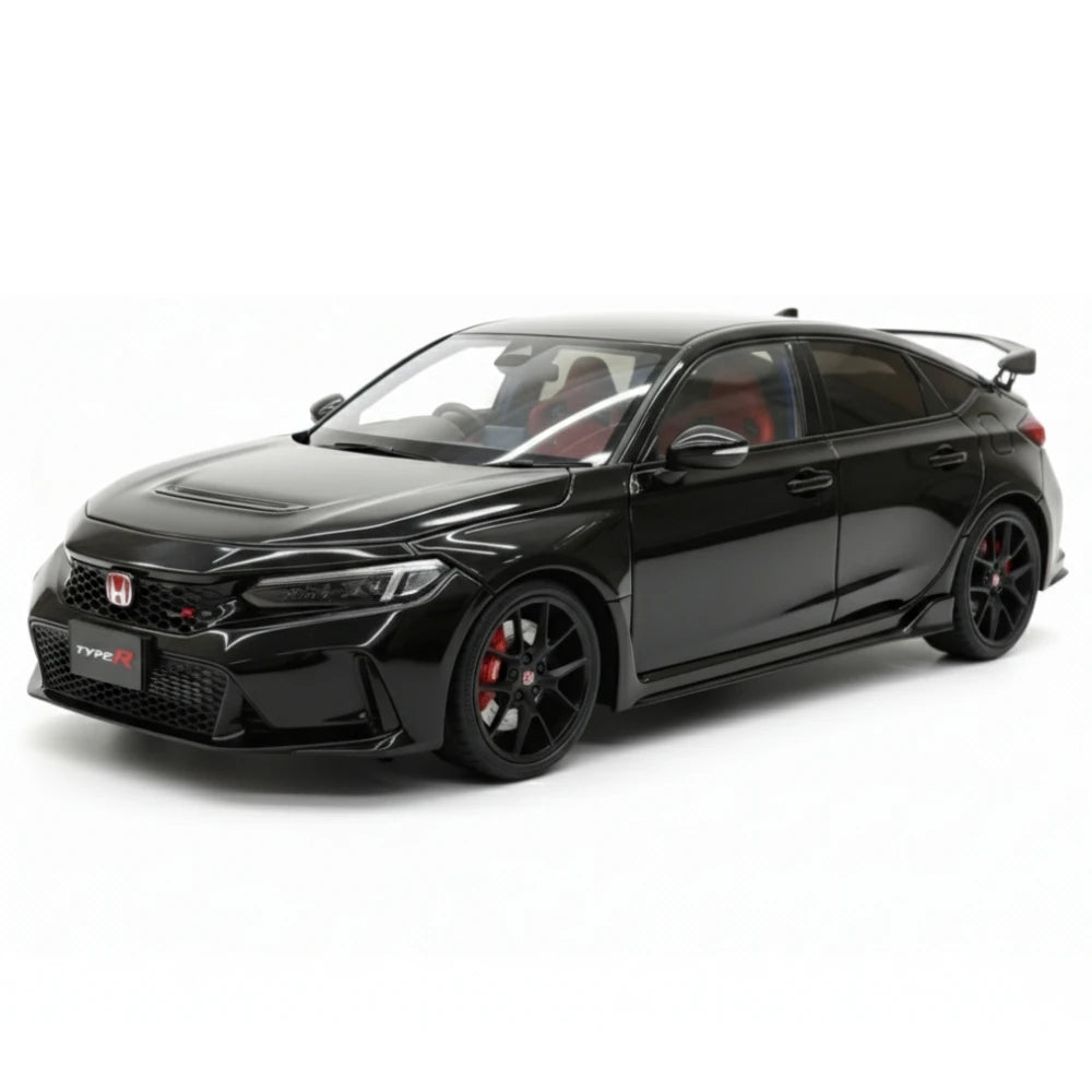 [MotorHelix] 1:18 Honda 2023 Civic Type R Black Model Car Die-Cast
