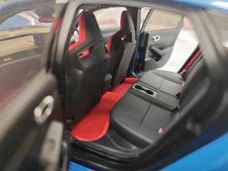 [MotorHelix] 1:18 Honda 2023 Civic Type R Blue Model Car Die-Cast