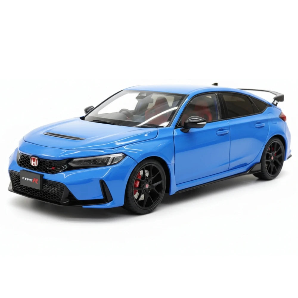 [MotorHelix] 1:18 Honda 2023 Civic Type R Blue Model Car Die-Cast
