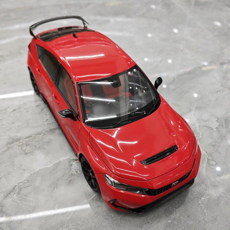 [MotorHelix] 1:18 Honda 2023 Civic Type R Red Model Car Die-Cast
