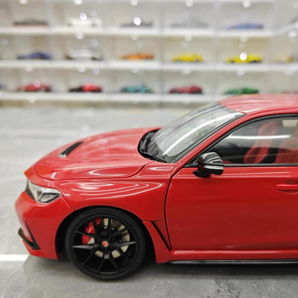 [MotorHelix] 1:18 Honda 2023 Civic Type R Red Model Car Die-Cast