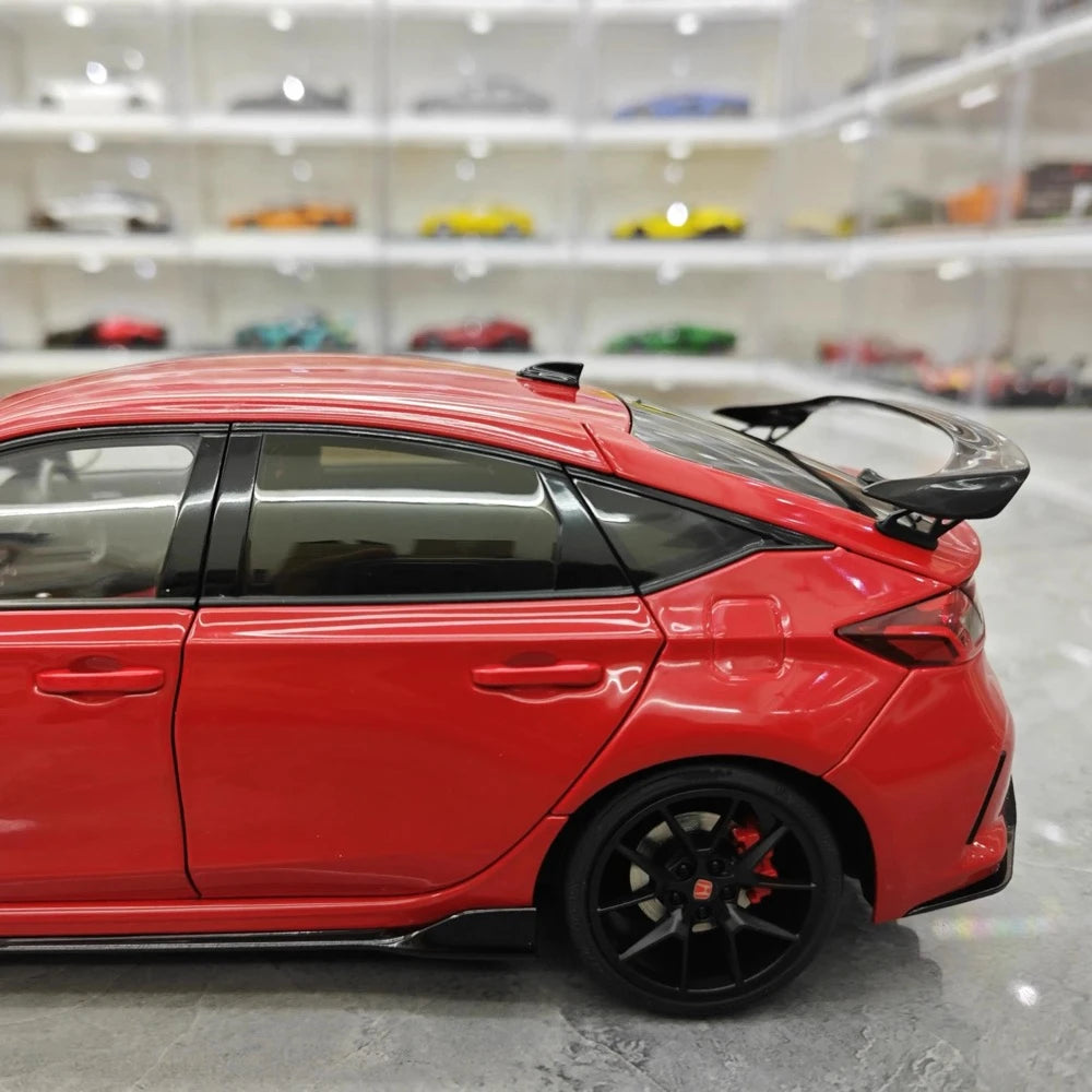 [MotorHelix] 1:18 Honda 2023 Civic Type R Red Model Car Die-Cast
