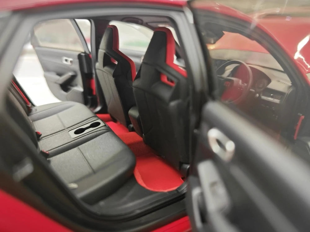 [MotorHelix] 1:18 Honda 2023 Civic Type R Red Model Car Die-Cast