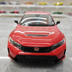 [MotorHelix] 1:18 Honda 2023 Civic Type R Red Model Car Die-Cast