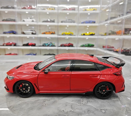 [MotorHelix] 1:18 Honda 2023 Civic Type R Red Model Car Die-Cast