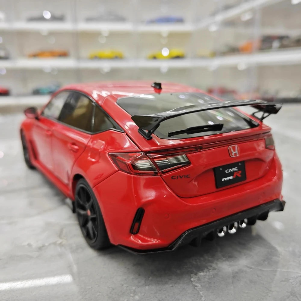 [MotorHelix] 1:18 Honda 2023 Civic Type R Red Model Car Die-Cast