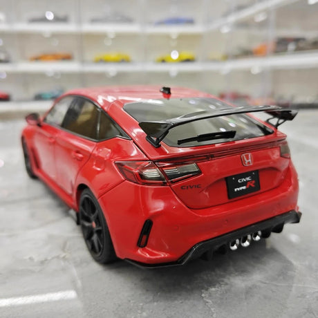 [MotorHelix] 1:18 Honda 2023 Civic Type R Red Model Car Die-Cast