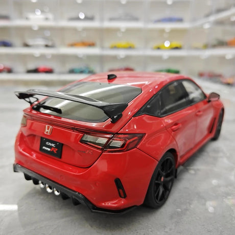 [MotorHelix] 1:18 Honda 2023 Civic Type R Red Model Car Die-Cast
