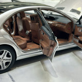 MotorHelix Mercedes-Benz 2006 S-Class S600L W221 Silver 1:18 – Keräilyesineitä valuvalumalleja