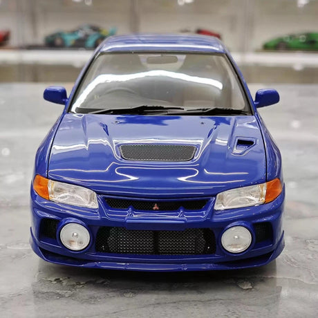 [MotorHelix] 1:18 Mitsubishi 1997 Lancer Evolution IV Blue Model Car Die-Cast