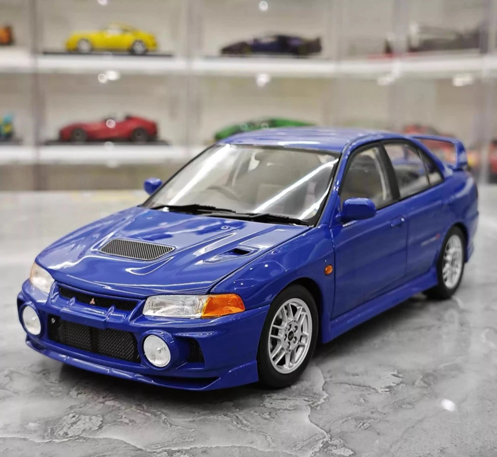[MotorHelix] 1:18 Mitsubishi 1997 Lancer Evolution IV Blue Model Car Die-Cast