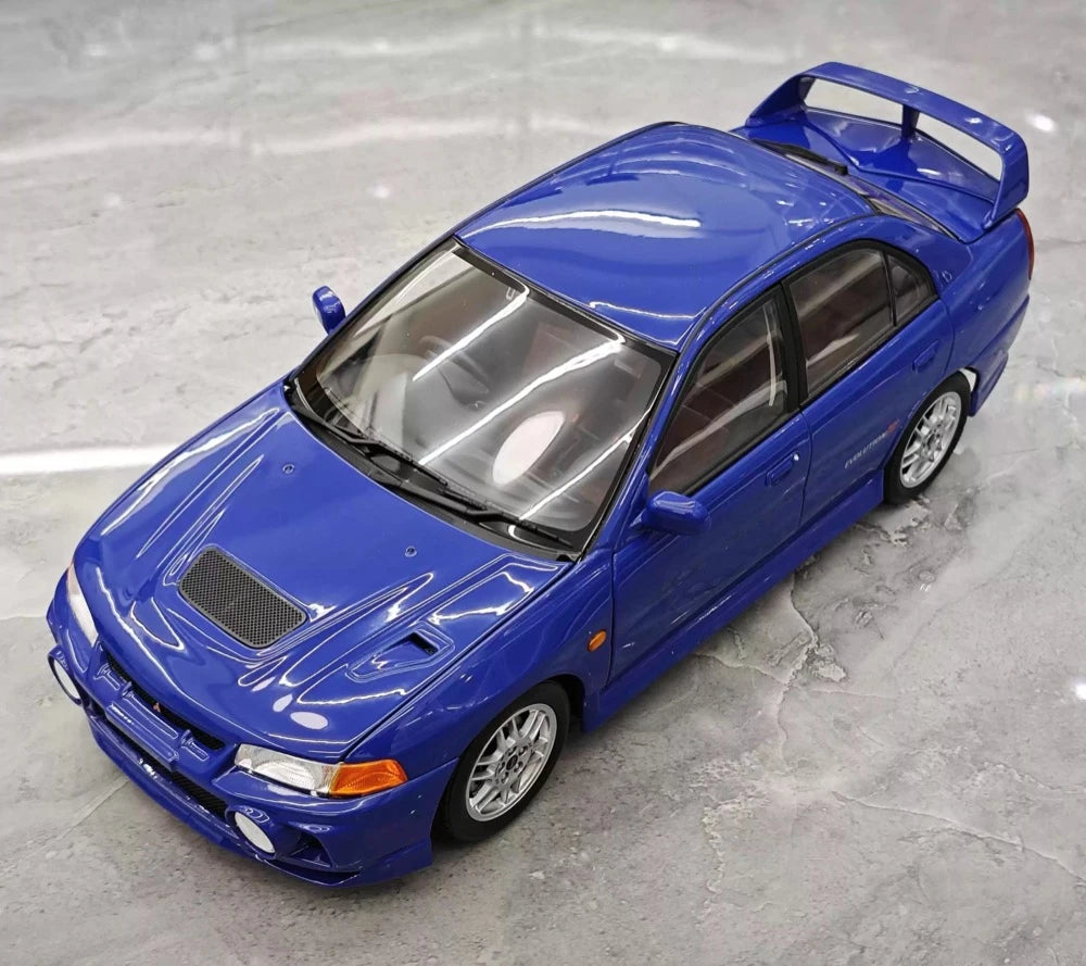 [MotorHelix] 1:18 Mitsubishi 1997 Lancer Evolution IV Blue Model Car Die-Cast