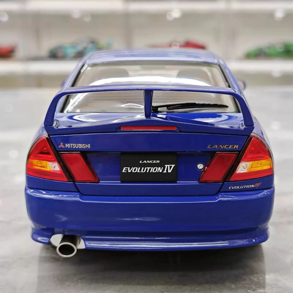 [MotorHelix] 1:18 Mitsubishi 1997 Lancer Evolution IV Blue Model Car Die-Cast