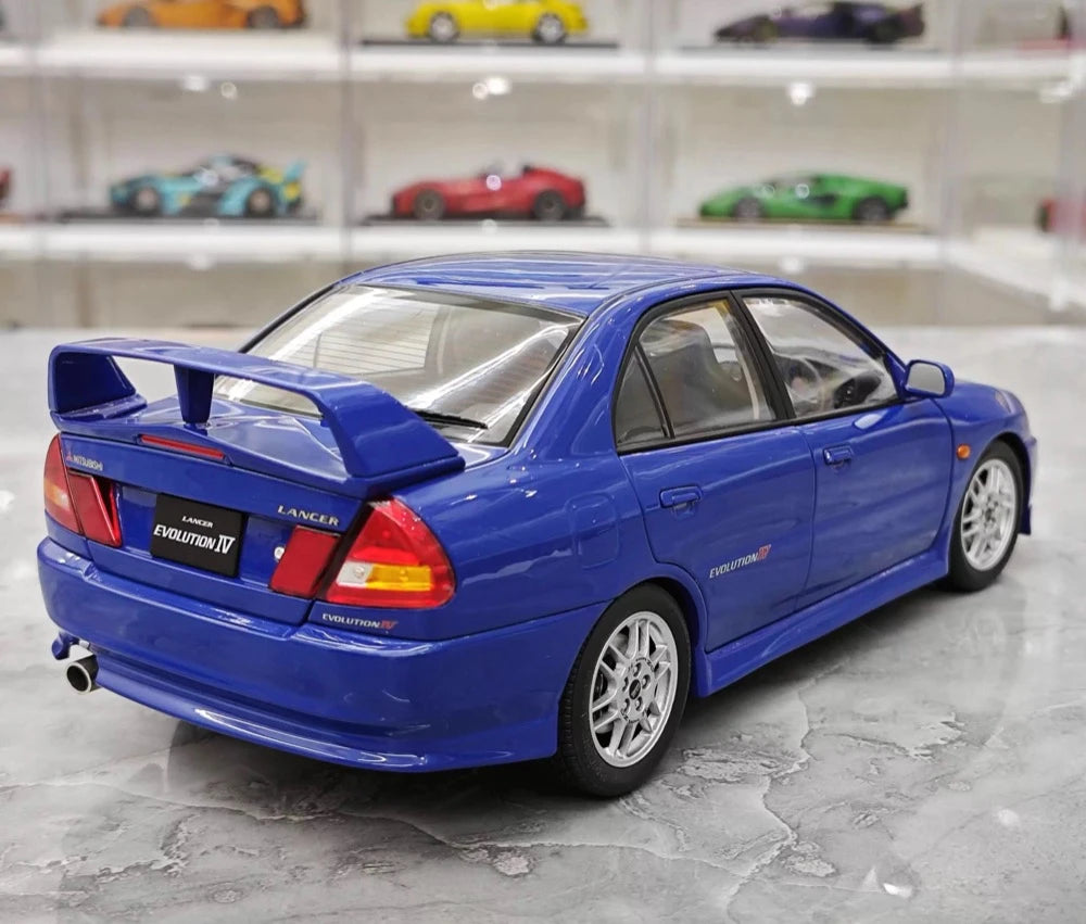 [MotorHelix] 1:18 Mitsubishi 1997 Lancer Evolution IV Blue Model Car Die-Cast
