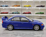 [MotorHelix] 1:18 Mitsubishi 1997 Lancer Evolution IV Blue Model Car Die-Cast