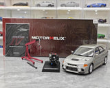 [MotorHelix] 1:18 Mitsubishi 1997 Lancer Evolution IV gris voiture miniature Die-Cast