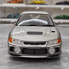 [MotorHelix] 1:18 Mitsubishi 1997 Lancer Evolution IV Gray Model Car Die-Cast