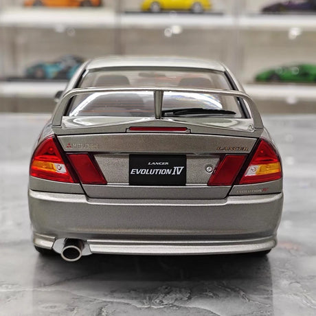 [MotorHelix] 1:18 Mitsubishi 1997 Lancer Evolution IV Gray Model Car Die-Cast