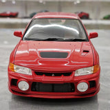 [MotorHelix] 1:18 Mitsubishi 1997 Lancer Evolution IV rouge voiture miniature Die-Cast