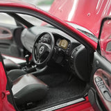 [MotorHelix] 1:18 Mitsubishi 1997 Lancer Evolution IV rouge voiture miniature Die-Cast
