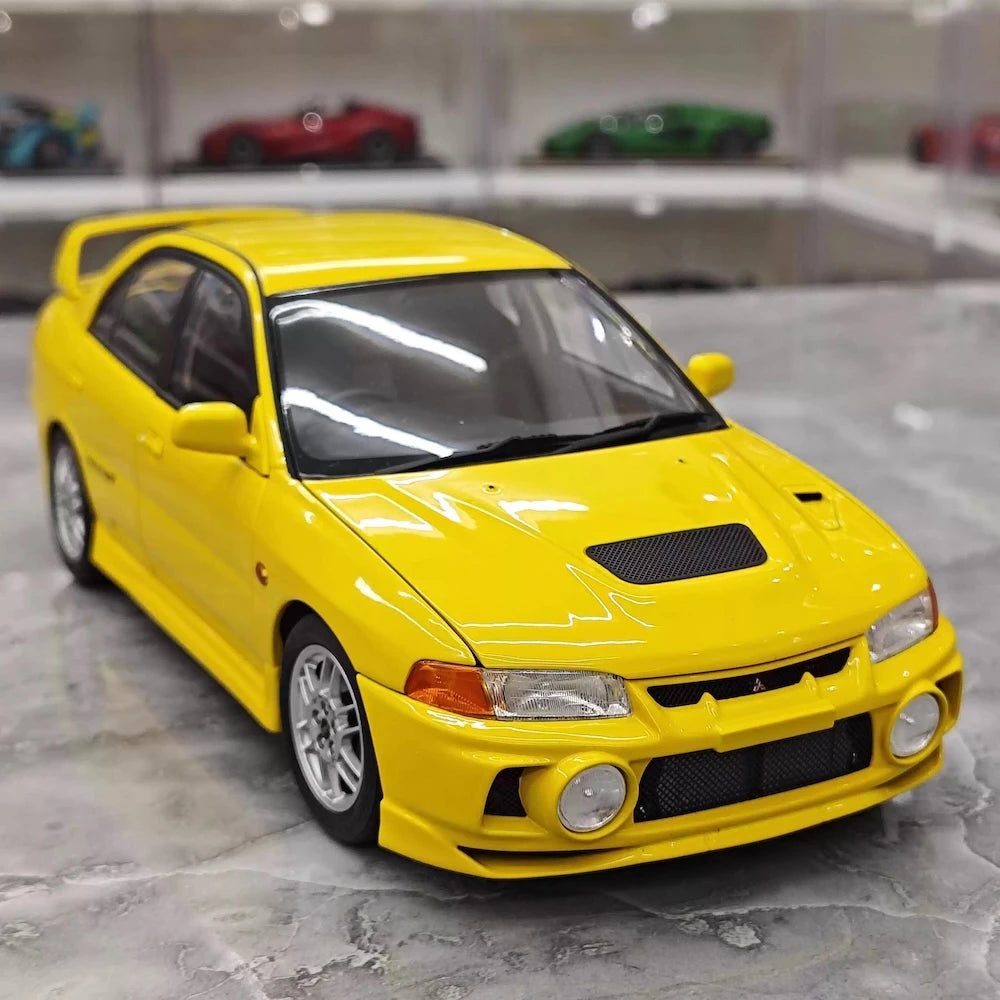 [MotorHelix] 1:18 Mitsubishi 1997 Lancer Evolution IV Yellow Model Car Die-Cast