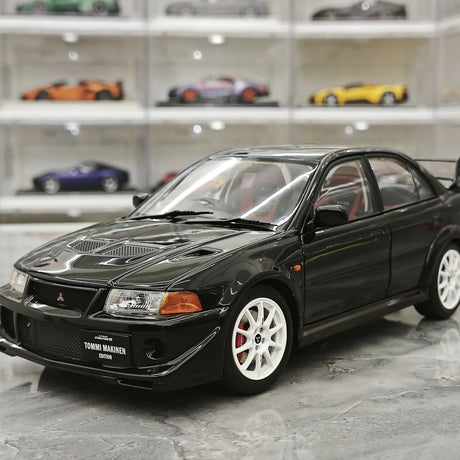 MotorHelix Mitsubishi 2000 Lancer Evolution VI GSR Tommi Makinen Edition Black 1:18 – Collectible Diecast Model Die-Cast