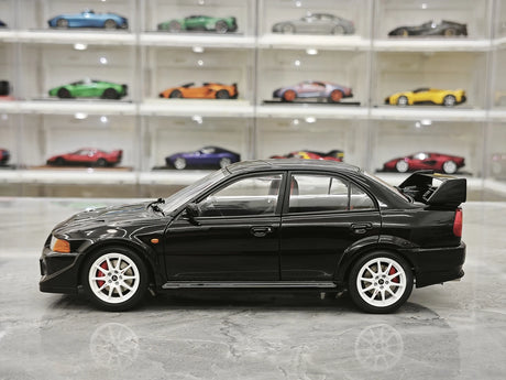 MotorHelix Mitsubishi 2000 Lancer Evolution VI GSR Tommi Makinen Edition Black 1:18 – Collectible Diecast Model Die-Cast