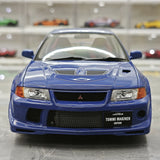 MotorHelix Mitsubishi 2000 Lancer Evolution VI GSR Tommi Makinen Edition Blue 1:18 – Sammelobjekt aus Druckguss