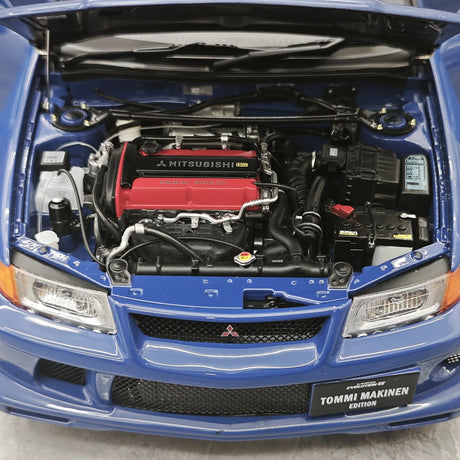 MotorHelix Mitsubishi 2000 Lancer Evolution VI GSR Tommi Makinen Edition Blue 1:18 – Collectible Diecast Model Die-Cast