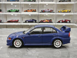 MotorHelix Mitsubishi 2000 Lancer Evolution VI GSR Tommi Makinen Edition Blue 1:18 – Sammelobjekt aus Druckguss